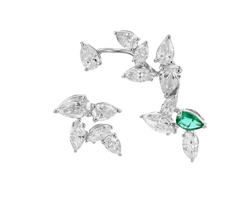 [KN393W] HIGH JEWELRY EARRING