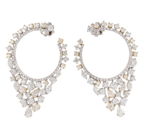 [G137] HIGH JEWELRY EARRING