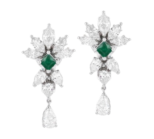 [HK564WE] HIGH JEWELRY EARRING